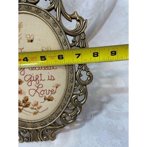Creative Circle Greatest Gift is Love Metal Frame New Embroidery Kit - Picture 7 of 7